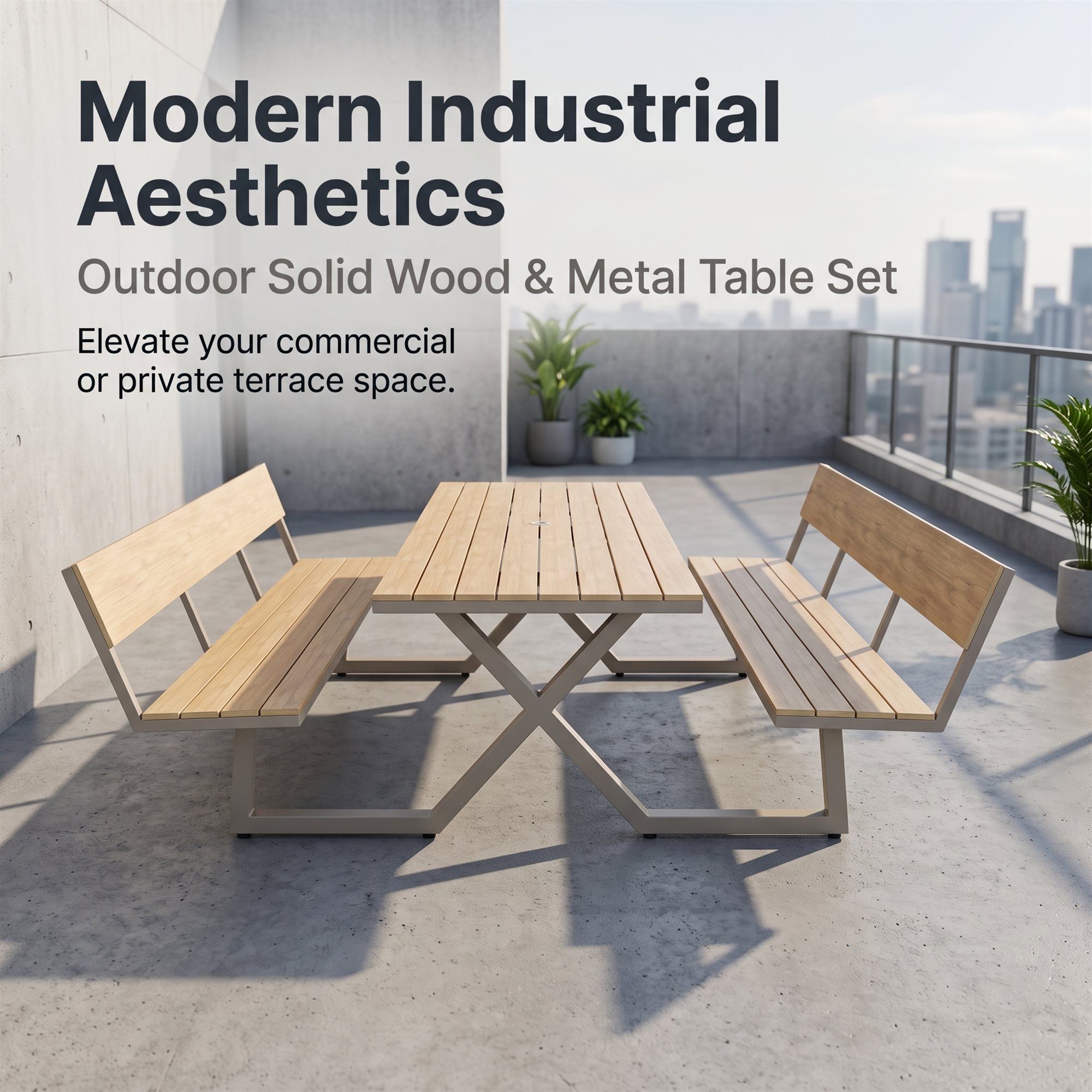 R-001 aluminum outdoor patio furniture - GRITFURN