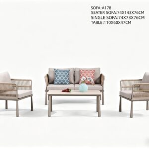 R-003 aluminum outdoor patio furniture - GRITFURN