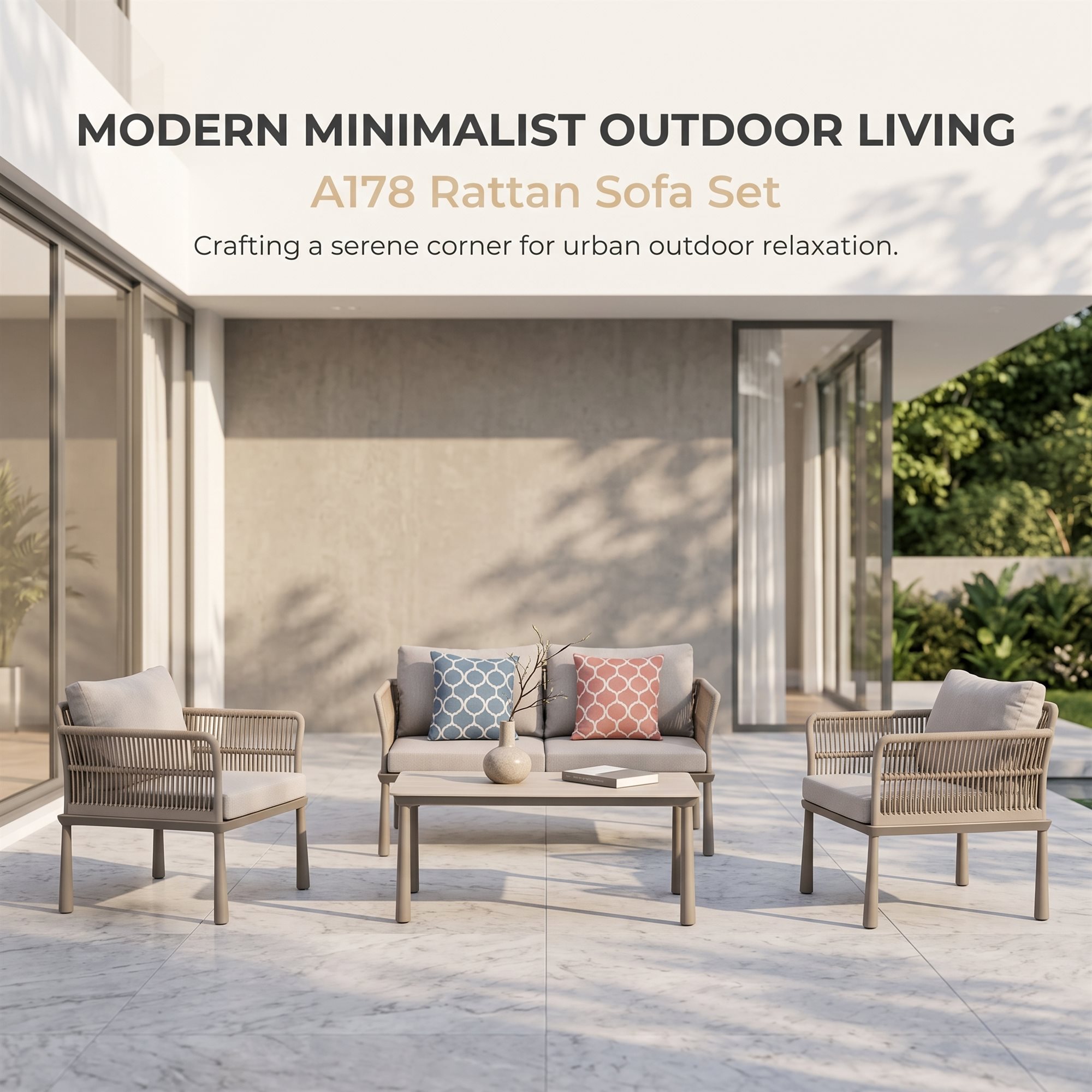 R-003 aluminum outdoor patio furniture - GRITFURN
