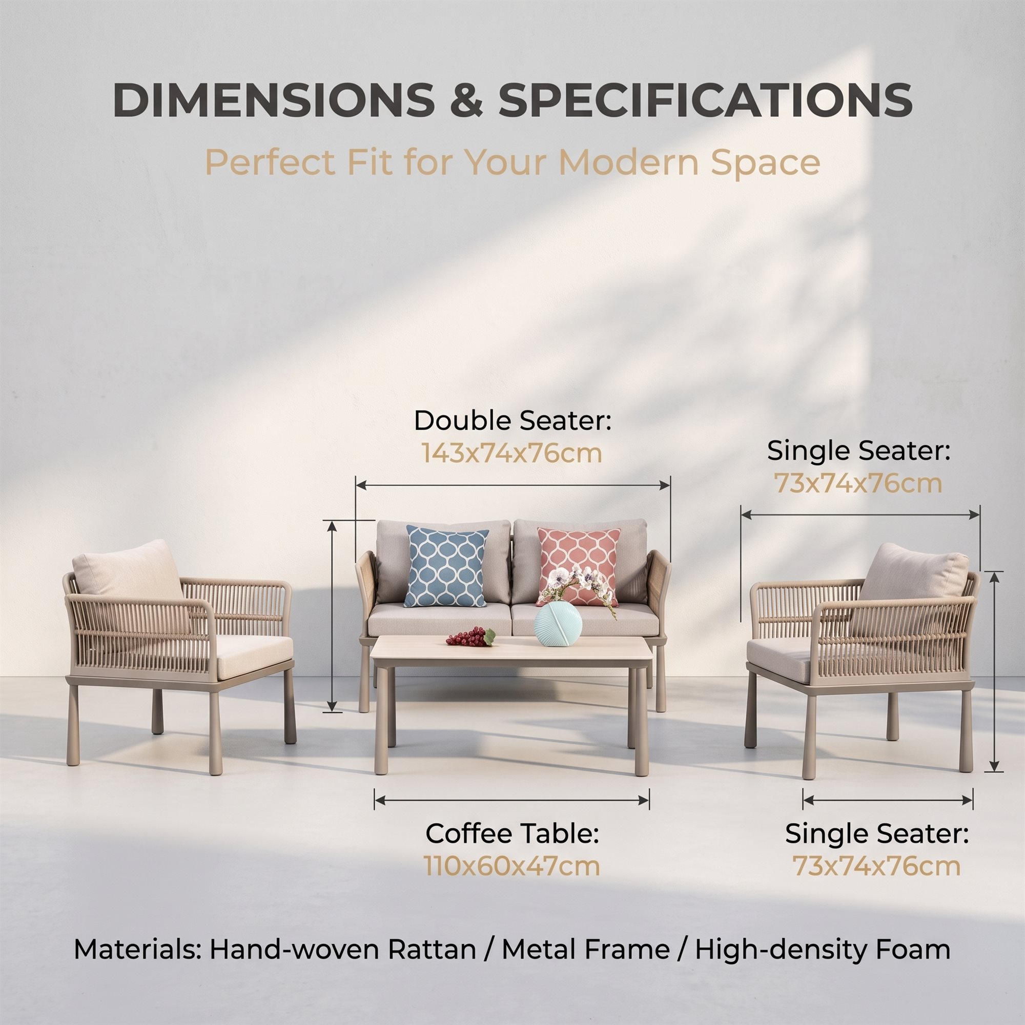R-003 aluminum outdoor patio furniture - GRITFURN