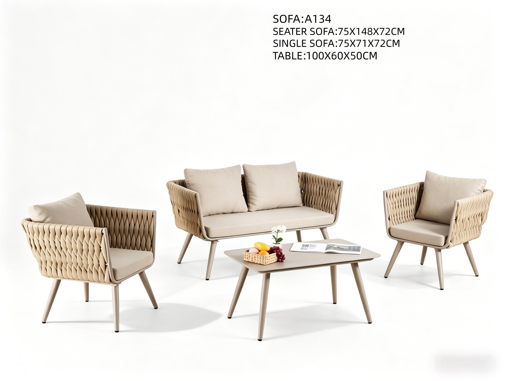 R-006 aluminum outdoor patio furniture - GRITFURN