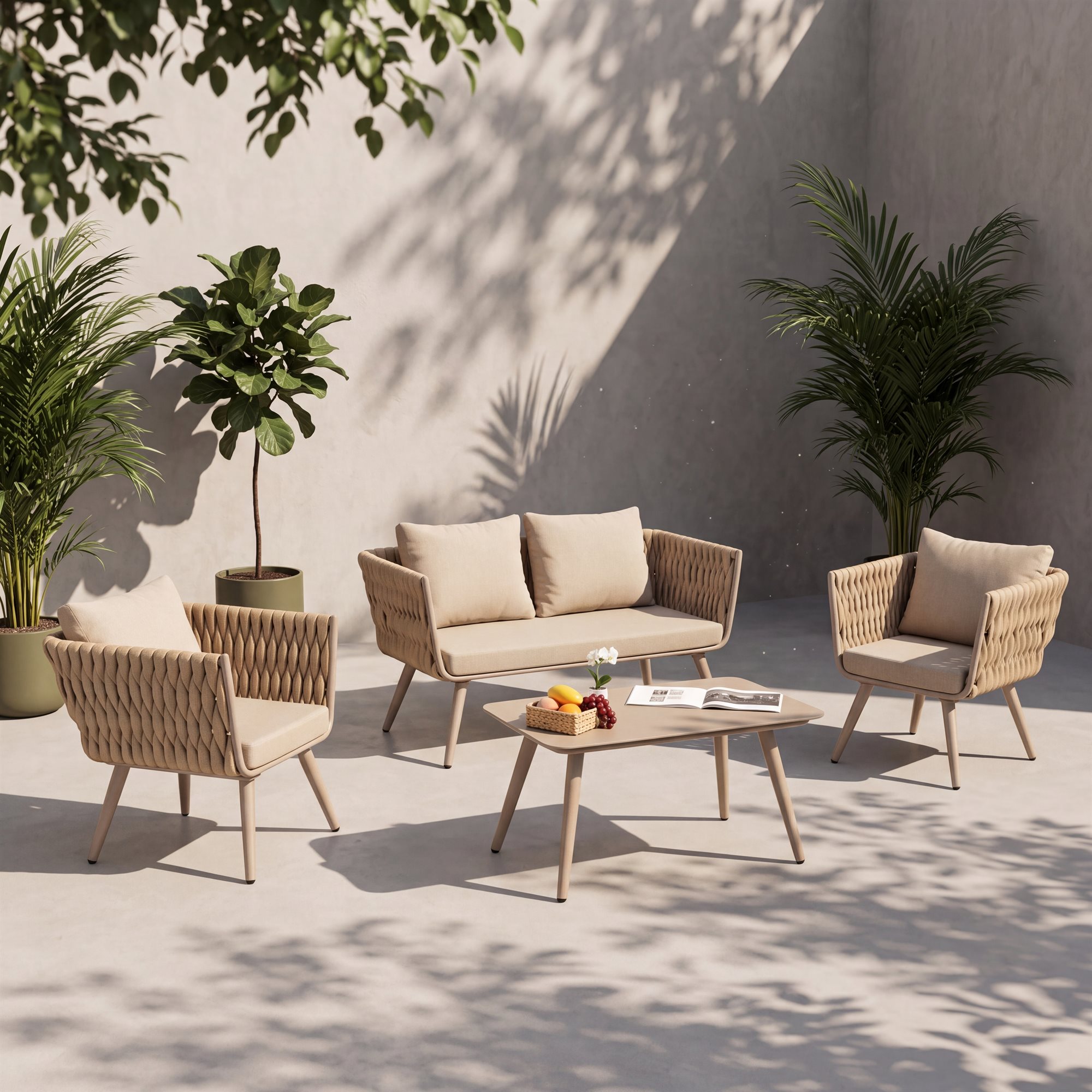 R-006 aluminum outdoor patio furniture - GRITFURN