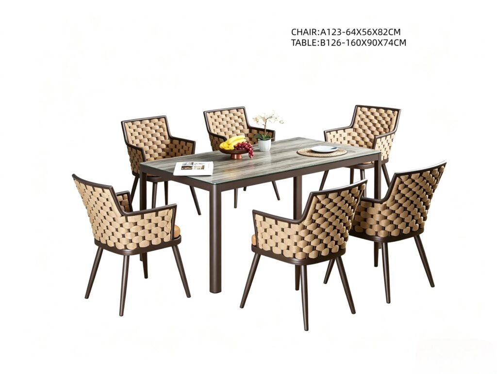 R-007 aluminum outdoor patio furniture - GRITFURN