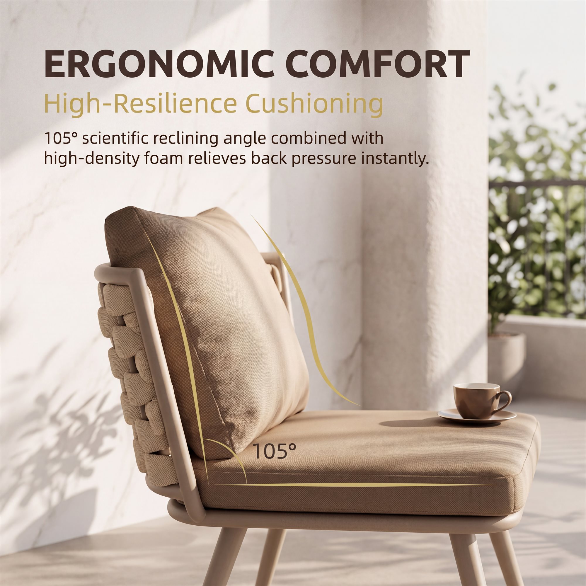 R-008 aluminum outdoor patio furniture - GRITFURN