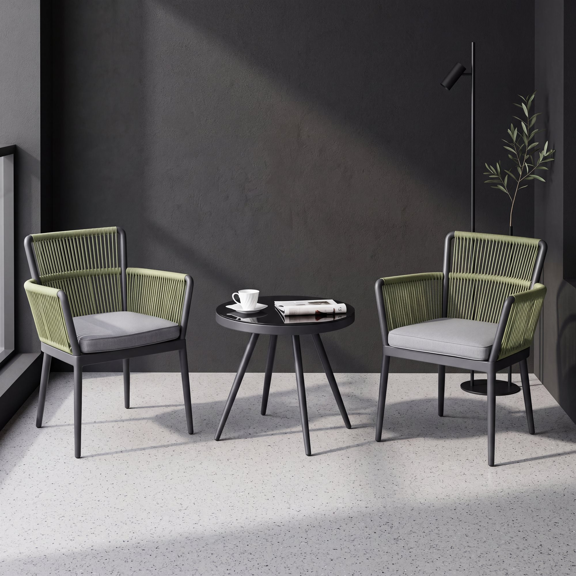 R-017 aluminum outdoor patio furniture - GRITFURN