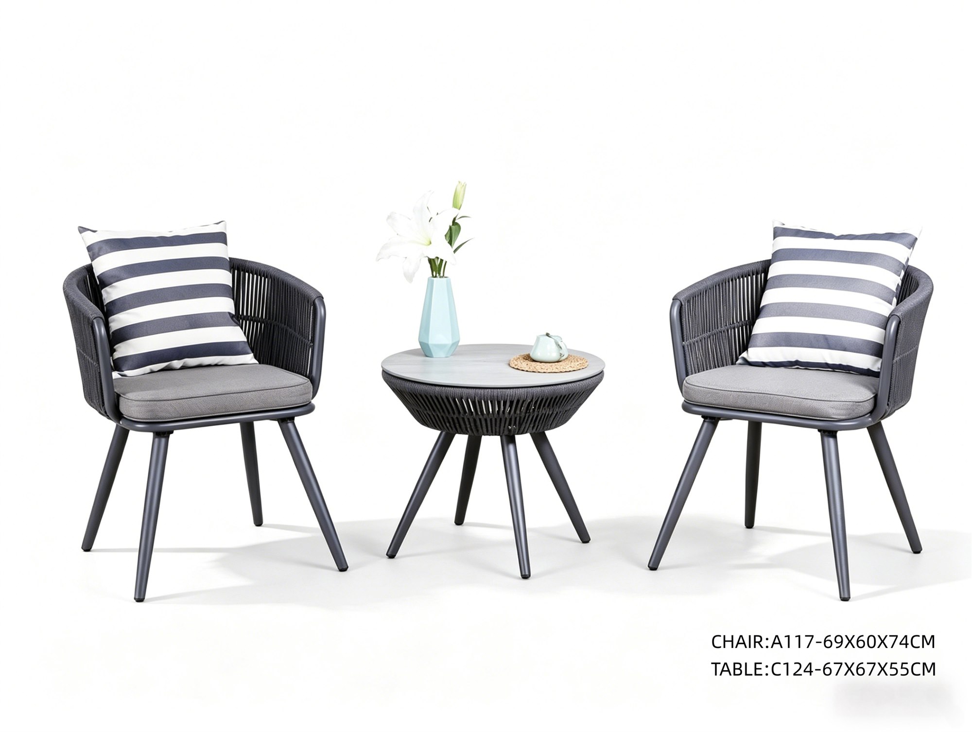 R-020 aluminum outdoor patio furniture - GRITFURN
