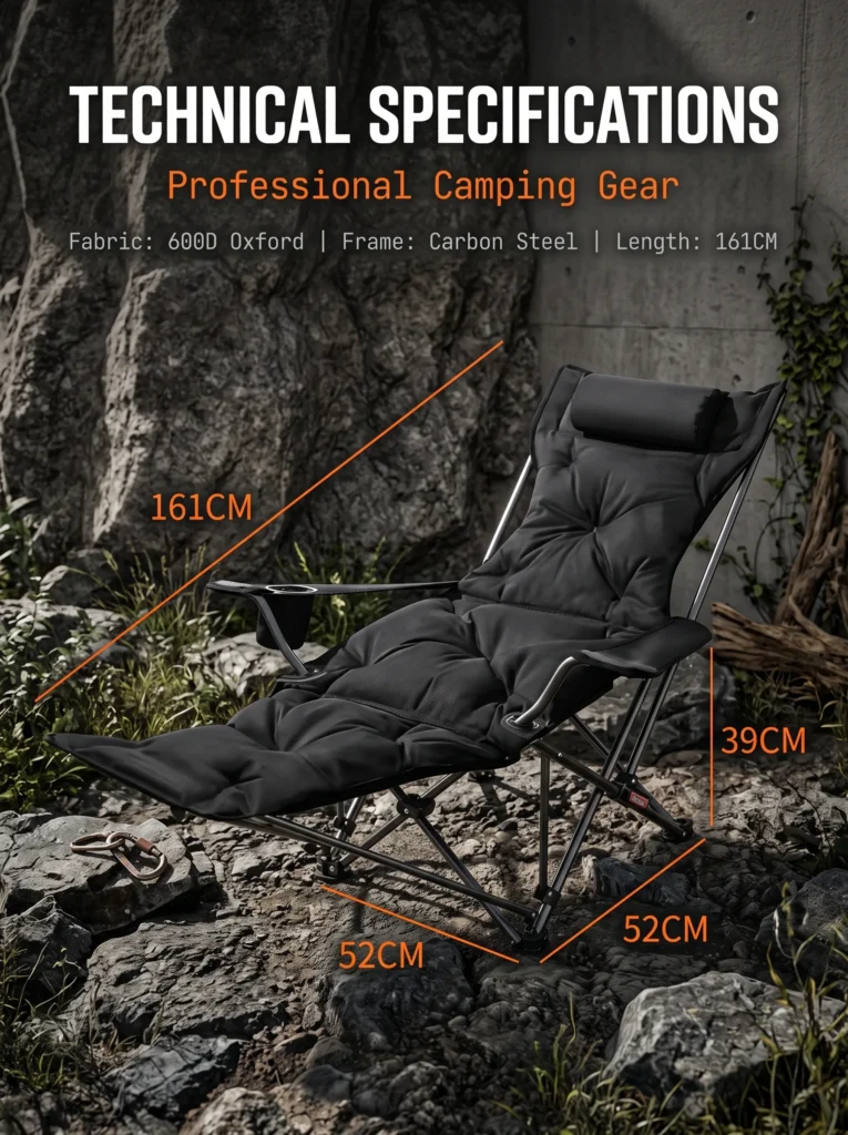C-009 161cm Padded Recliner Chair